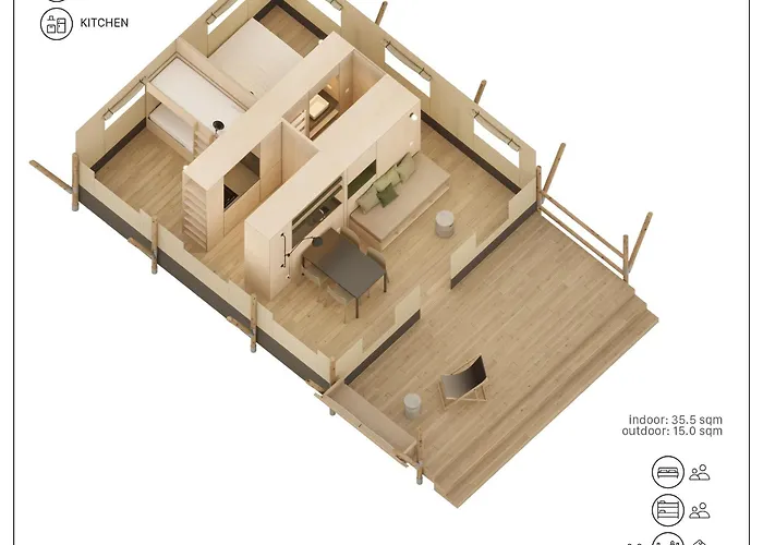 Деревянный коттедж Wecamp Кадис